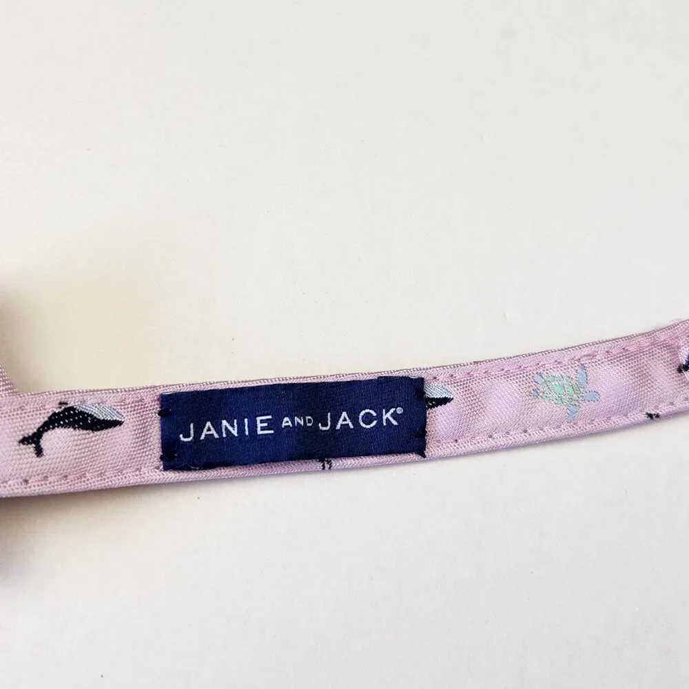 Janie and Jack Kid's Bow Tie Pink Flamingo Fish Whale Turtle Ocean Animals